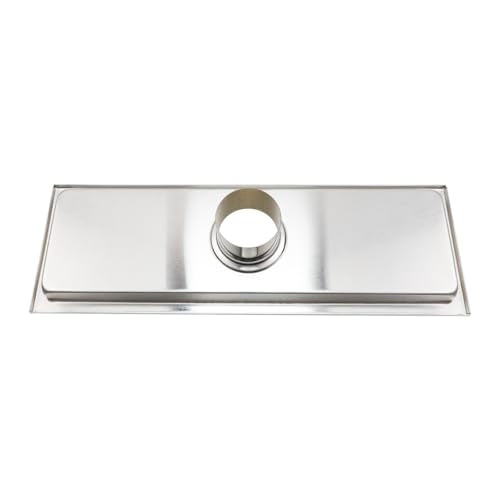 Dnyta 12 Inch Linear Shower Drain for Bathroom Shower (Silver, Fence Style) | 304 Stainless Steel Floor Drain Shower Drain with Drain Grate Removable & SS Hair Strainer, for Bathroom Kitchen or Toilet - style: Silver Fence Style + Stainless Steel Strainer