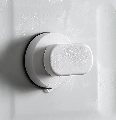 Glass Handle, Suction Cup Handle for Bathroom, Cabinet, Terrace Sliding Doors, Shower Rail. No Hole Punching - color: Small white