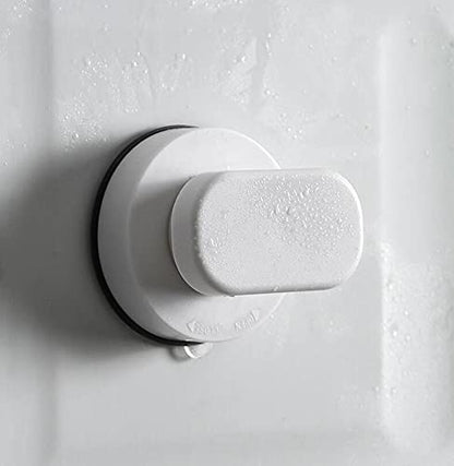 Glass Handle, Suction Cup Handle for Bathroom, Cabinet, Terrace Sliding Doors, Shower Rail. No Hole Punching - color: Small white