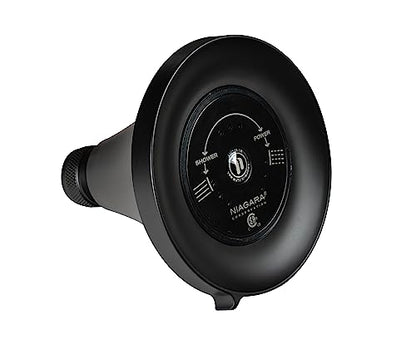 Niagara Conservation N3915MB Earth Luxe 3-Spray with 1.5 GPM 3.35-in. Wall Mount Adjustable Fixed Shower Head in Matte Black, 1-Pack | Bathroom Shower Head Sprayer with Pressure Compensation - color: Matte Black, style: 1.50 GPM