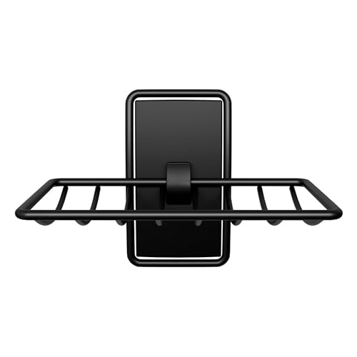Command Soap Dish, Matte Black, 1 Holder, 2 Strips | For Bathroom Organization, Water Resistant, Damage-Free Hanging with Adhesive Strip, No Tools - color: Matte Black