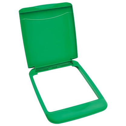 Rev-A-Shelf 35 Qt Under Sink Garbage Can Lid for Base Kitchen and Bathroom Cabinet, Replacement Plastic Trash Bin Lid Only, Green, RV-35-LID-G-1 - color: Green, size: 35 QT