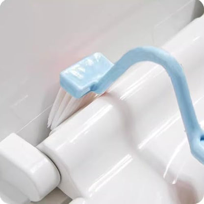 Grout Tile Brush, Under Rim Toilet Brush, Crevice Cleaning Brush Gap Cleaner Tool for Bathroom/Shower/Kitchen/Window Groove Corner Rim Cleaning
