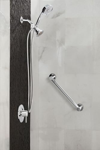 Moen YG0418CH Bathroom Safety 18-Inch Stainless Steel Modern Bathroom Grab Bar, Chrome - color: Chrome