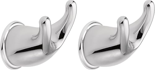 Moen YB8003CH Mason Robe Hook, 1 Count (Pack of 2), Chrome - color: Chrome, size: 1 Count (Pack of 2)