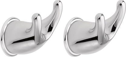 Moen YB8003CH Mason Robe Hook, 1 Count (Pack of 2), Chrome - color: Chrome, size: 1 Count (Pack of 2)