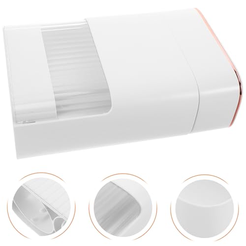 Kichvoe Wall Mount Paper Cup Dispenser and Organizer, Double Tube White Holder with Storage Box, Universal Disposable Cup Holder for Water Cooler and Mouthwash Use in Home, Office, Gym,