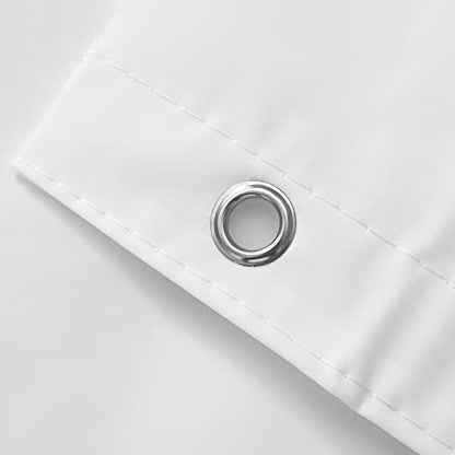 Barossa Design White Shower Curtain Liner Standard Size | Premium PEVA, BPA & PVC Free, No Chemical Smell, Metal Grommets, Lightweight Shower Curtain with 3 Magnets for Bathroom - color: 3a. White, size: 72"W x 72"L (Pack of 1)