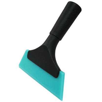 Hordion 2Pcs Small Squeegee 5" Rubber Blade Window Tint Squeegee Light Blue | Light Blue Mini Wiper for Car Windshield Mirror Shower Auto Cleaning - color: Light Blue