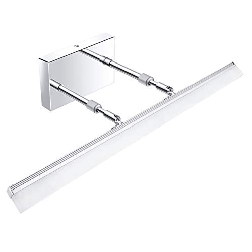 Aipsun 24 inch Dimmable LED Vanity Lights Adjustable Bathroom Light Fixtures Over Mirror Chrome Modern Vanity Lighting(White Light) - color: Polished Chrome-D, size: 23.6 in
