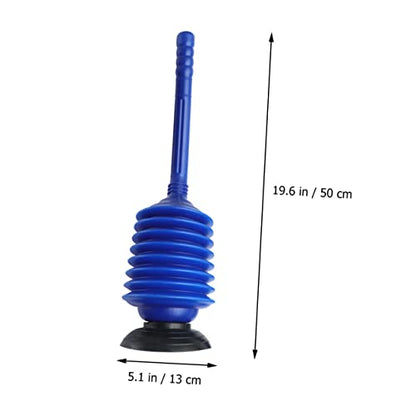 High Pressure Bellow Plunger for Bathroom Plunger for Toilet Blockage Removal Blue
