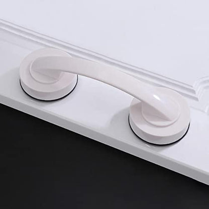 Glass Handle, Suction Cup Handle, Suitable for Bathroom Sliding Door, Cabinet, Terrace Sliding Door, Shower Handrail. No Hole Punching - color: Large white