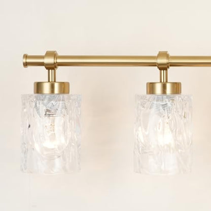ALICE HOUSE Modern 6-Light Bathroom Vanity Light, 41” Brushed Brass Finish Wall Lighting Fixture Over Mirror for Bathroom, Powder Room, Makeup AL5095-W6 - size: 6 Light