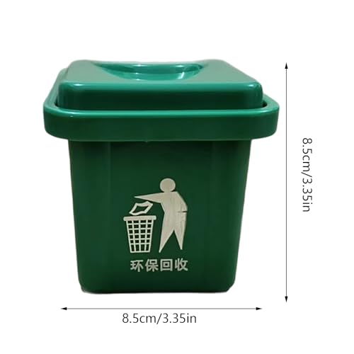 Small Trash Can, Bathroom Trash Can with Lid, Wall-Mounted Garbage Bin, Space-Saving Bin for Bathroom/Kitchen, Adhesive & Screw-Mount Options, Ideal for Sinks, Toilets, Balconies
