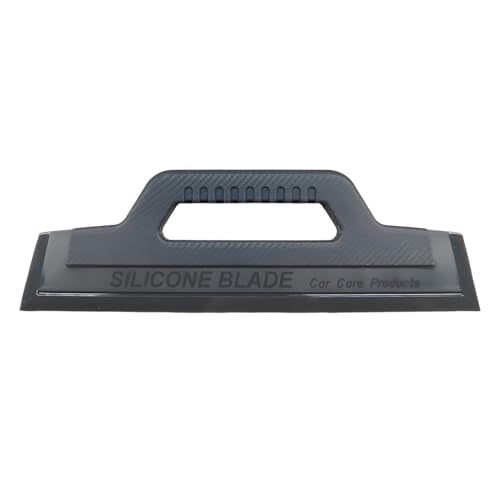 Silicone Car Water Blade Squeegee, Flexible Car Detailing Drying Blade, Streak-Free Auto Window Wiper Scraper for Windshield, Tinted Windows, Mirror & Shower Door, Safe for Ceramic Tile(1PC)