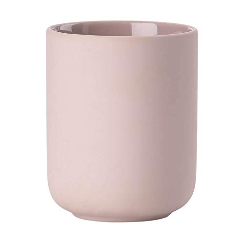 Zone UME 330400 Toothpaste Cup, Nude L: 4.0 inches (10.3 cm), D: 3.3 inches (8.3 cm), Toothbrush Mug, - color: Nude, size: L:H:10.3cmD:8.3cm