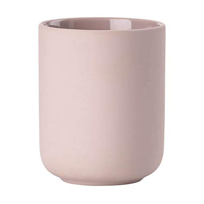 Zone UME 330400 Toothpaste Cup, Nude L: 4.0 inches (10.3 cm), D: 3.3 inches (8.3 cm), Toothbrush Mug, - color: Nude, size: L:H:10.3cmD:8.3cm