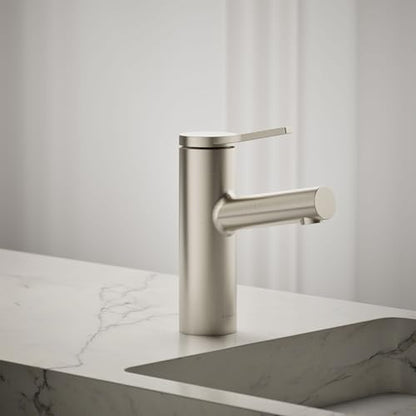KOHLER K-35048-4K-BN Elate® Single-Handle Bathroom Sink Faucet, Bathroom Faucets, 1.0 GPM, Vibrant Brushed Nickel - color: Vibrant Brushed Nickel, size: 1.0 GPM