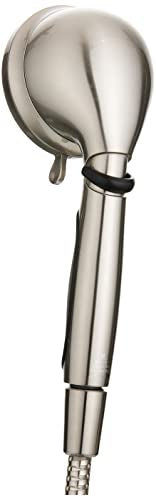 ETL Oxygenics 92489 Fury RV Handheld Shower - Brushed Nickel, 72 inch Hose length | 5 spray settings, flow control lever adjusts pressure, rubber finger grips prevent slipping