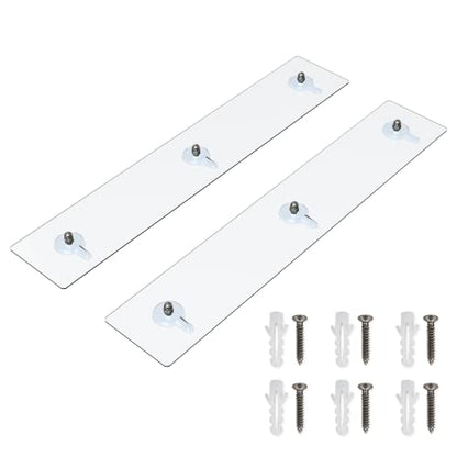 Bakzon 2 Pack Shower Caddy Adhesive for Replacement, No Drilling Strong Transparent Adhesive for Shower Caddy