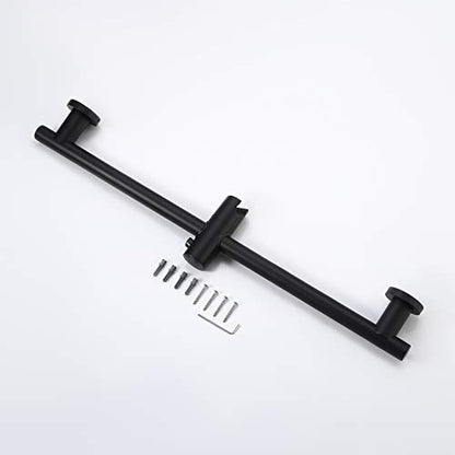 KES Shower Slide Bar for Bathroom with Adjustable Handheld Shower Holder Wall Mount SUS 304 Stainless Steel Matte Black, F204-BK