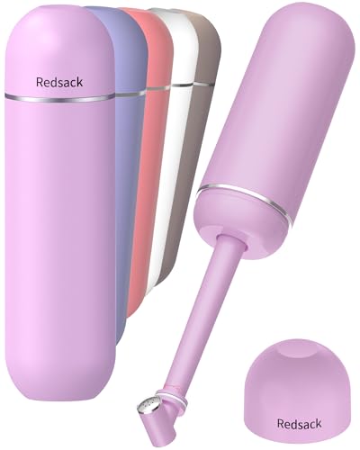 Portable Bidet for Travel & Camping - Manual Squeeze Peri Bottle Handheld | 3 Leak-Proof Seals | BPA-Free | Feminine Hygiene Care Postpartum | Extendable Sprayer with Nozzle for Men&Women-Light Purple - color: Light Purple