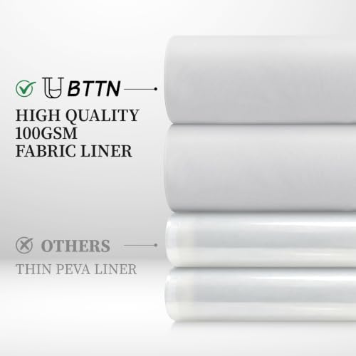 70x60 Waterproof Fabric Snap-in Shower Curtain Liner Replacement White | Machine Washable & Hotel Quality, 1 Pack Detachable Soft Durable Premium Cloth Shower Curtain Liner with 3 Weighted Magnets - size: 70"W x 60"L (Pack of 1)