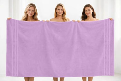DAN RIVER 2 Pack Bath Sheets Extra Large 35x70, Large Bath Towels for Adults, XL Oversized Heavy Duty Towel Set, 600 GSM 100% Ring Spun Cotton, Soft Quick Dry, Lavendar - color: Lavendar