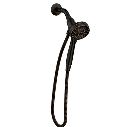 Moen Engage Magnetix Mediterranean Bronze 3.5-Inch Six-Function Detachable Handheld Showerhead with Magnetic Docking System, 26100BRB - color: Mediterranean Bronze, size: Showerhead