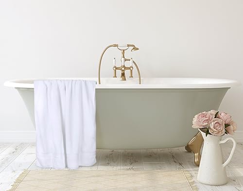 Utopia Towels Luxurious Jumbo Bath Sheet 2 Piece, 600 GSM, 35 by 70 Inches, 100% Ring Spun Cotton, Highly Absorbent and Quick Dry Extra Large Bath Towel, Super Soft Towel, White - color: White, size: 2 Piece Bath Sheet