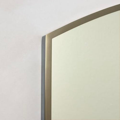 20x30 Harper Crescent Metal Framed Rectangle Recessed Bathroom Medicine Cabinet, Arced Mirror, 18x28 in-Wall Opening, Adjustable Glass Shelves, Magnet Close, Chrome - color: Chrome, size: 20x30