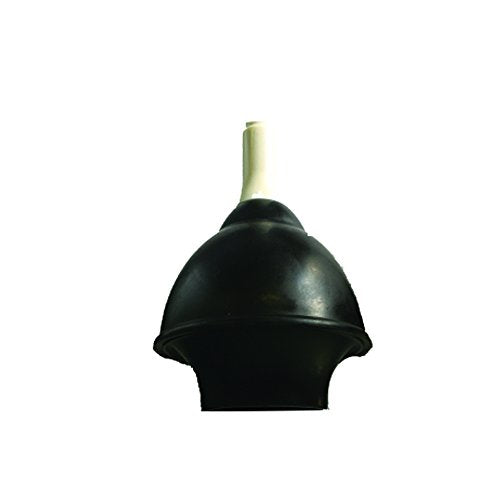 PLN07 Toilet Plunger, 4-1/2" Cup 4" Brush and Caddy, Black/White