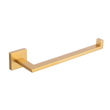 GERZWY Gold Stainless Steel Hand Towel Holder Modern Bathroom Towel Ring Wall Mounted IG1806-BE - color: Gold