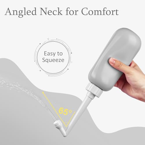 Portable Bidet Travel Large Capacity 15.8oz Personal Toilet Handheld Gray - color: Gray