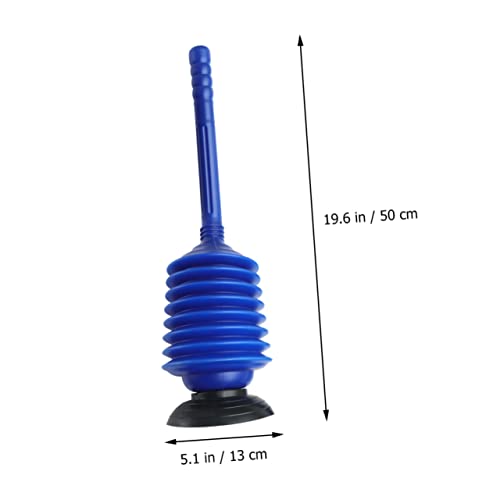 STOBAZA 2pcs High Pressure Thrust Plunger for Bathroom Toilet Riser Clog Remover Professional Bellows Accordion Design Easy Cleaning Accessory