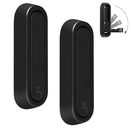 Dntorx Folding Wall Hooks, 2 Pcs Foldable Black Coat Hooks Heavy Duty Foldable Hook Bathroom Towel Hooks Robe Hooks Wall Mounted for Hanging Coat Towels Clothes Hat Bags Keys | 90° Foldable Design, Wall Mounted, Holds Up To 40 Lbs, Screws And Anchors Incl