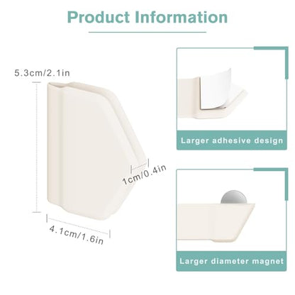 6 Pack Magnetic Silicone Shower Curtain Clips,Strong Magnet Curtain Holders | Shower Curtain Clips for Liners, Self-Adhesive Waterproof, Keep Liner Sealed to Wall, Windproof Easy Installation No-Drill - color: 6 Packs