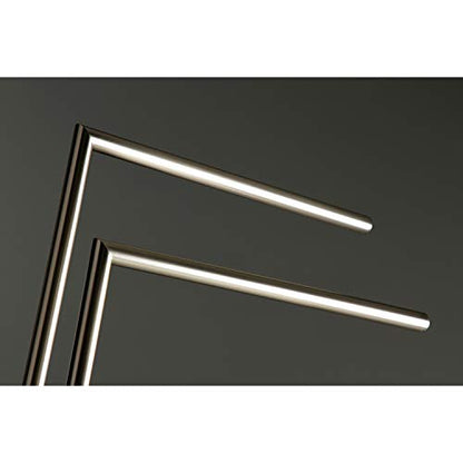Kingston SCC8328 Pedestal 2-Tier Towel Rack, Brushed Nickel - color: Brushed Nickel