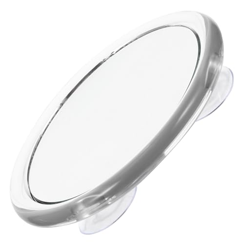 NOLITOY Round Makeup Mirror with Suction Cups 20x Magnification Lighted Magnifying Mirror for Travel and Home