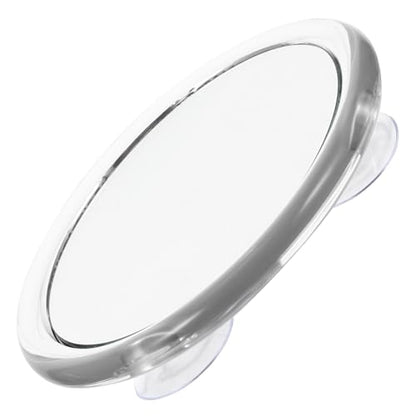 NOLITOY Round Makeup Mirror with Suction Cups 20x Magnification Lighted Magnifying Mirror for Travel and Home