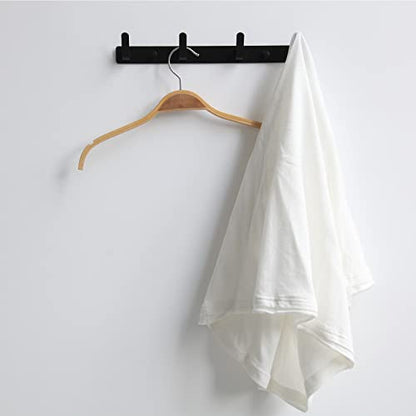 4 Hooks Matte Black Bathroom Towel Hooks Mounted Wall Adhesive Heavy Duty Farmhouse Bath Coat Stick on Rack Hat Wall Hook Sticky Black Kitchen Robe Rack Coat Hook Black 4 Hooks Rack Towel for Bathroom - color: Black, size: 13.19*1.18*1.38 inch（4hooks）
