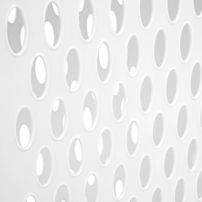 Sterilite Slim Laundry Hamper with Lid, Tall Plastic Hamper for Collecting Dirty Clothes or Sorting Clean Clothes, White, 4-Pack