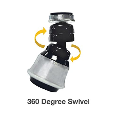 Danco Dual Thread Swivel Sprayrator, Chrome, 10500 - color: Chrome, size: Dual Thread Swivel