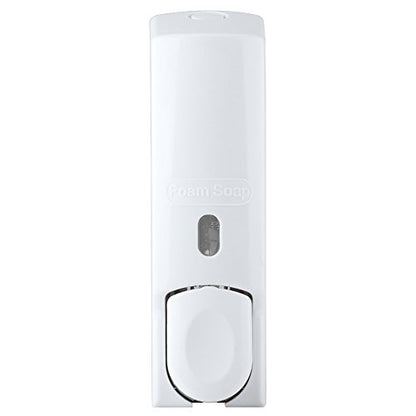 Soap Dispenser Wall Mount Foaming, 600ml Wall Mounted Manual Foam Soap Lotion Dispenser Rechargeable for Kitchen Bathroom Commercia(White)