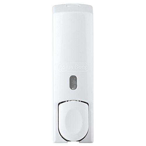 Soap Dispenser Wall Mount Foaming, 600ml Wall Mounted Manual Foam Soap Lotion Dispenser Rechargeable for Kitchen Bathroom Commercia(White)
