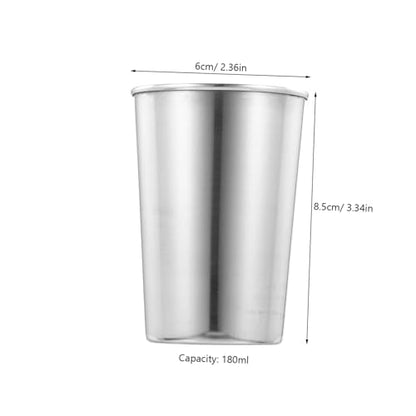 Toothbrush Tumbler Cup Stainless Steel Reusable Mouthwash Cup Water Tumbler Beverage Home Bathroom