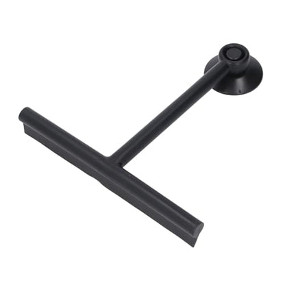 Shower Squeegee White Shower Squeegee with Suction Cup SqueegeeShower with Suction Cup Premium Soft Silicone Multi Purpose Reusable Window for Glass Bathro (Black) - color: Black