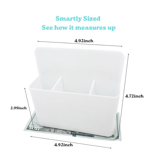 Magnetic Toothbrush Holder for Cruise Essentials, Wall Mounted Organizer for Caribbean/Alaska Cruise Essentials, Cruise Ship Essentials and Must Haves - color: White