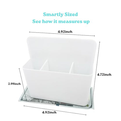 Magnetic Toothbrush Holder for Cruise Essentials, Wall Mounted Organizer for Caribbean/Alaska Cruise Essentials, Cruise Ship Essentials and Must Haves - color: White