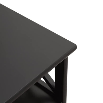 Assembled 30in Height Nightstand, Pre- Assembled Bathroom Floor Cabinet with Shelf and Storage Drawer, Black Tall End Table No Assembly Chest for Living Room Bedroom | Solid Wood, 30" Height No Assembly Bathroom Cabinet, Pre-Assembled Side Table & End Tab